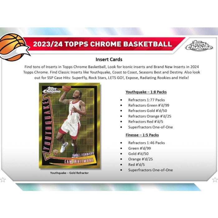 2023-24 Topps Chrome Basketball Blaster 40 Box Case