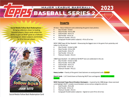 2023 Topps Series 2 Baseball Hobby 12 Box Case