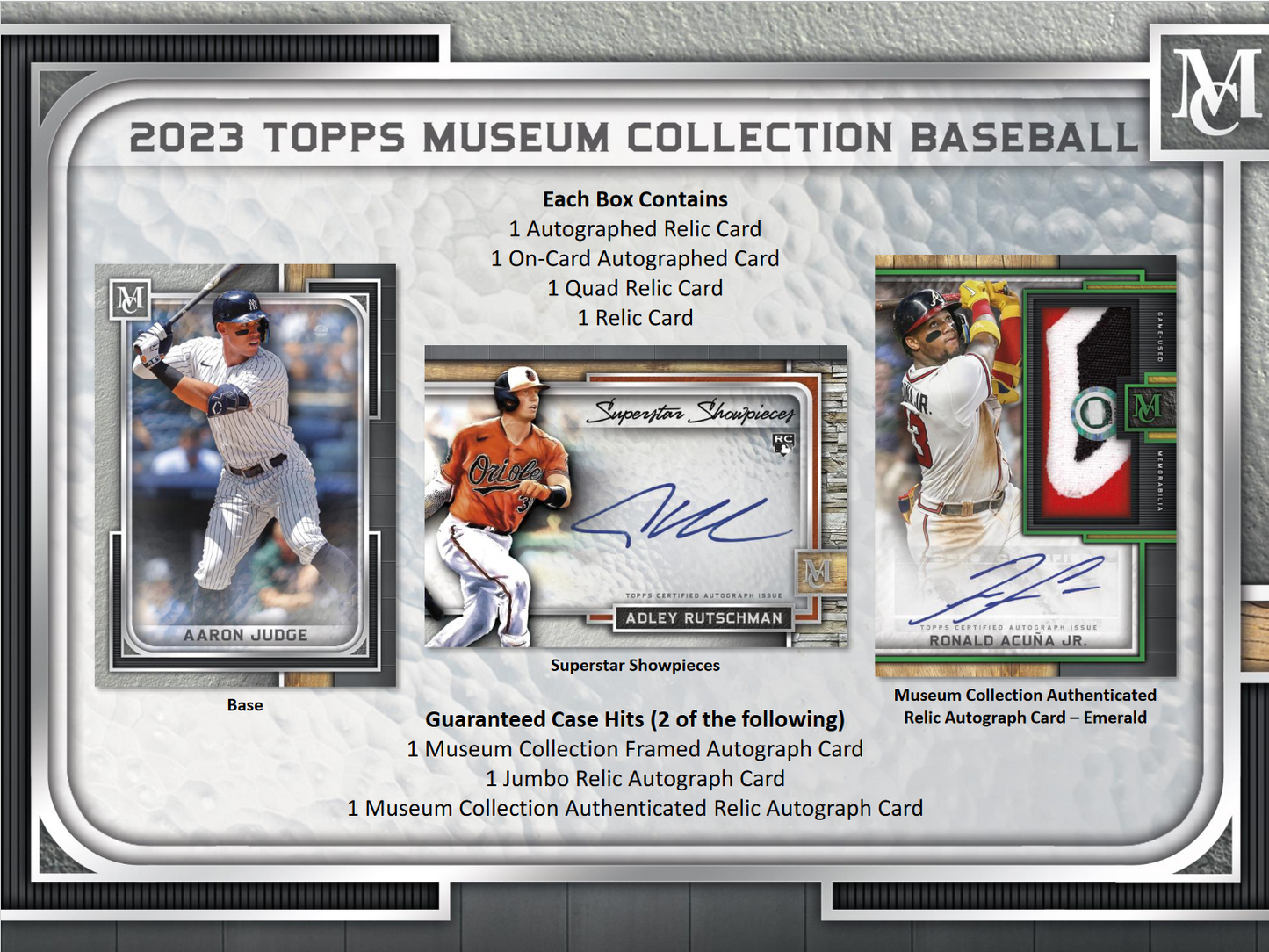 2023 Topps Museum Collection Baseball Hobby 12 Box Case