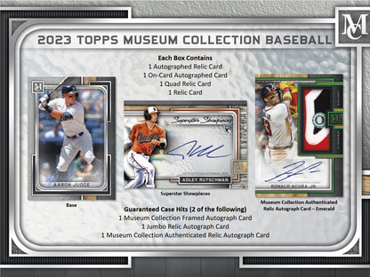 2023 Topps Museum Collection Baseball Hobby 12 Box Case