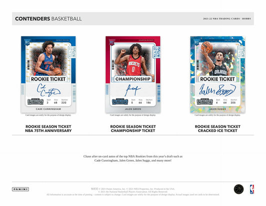 2021-22 Panini Contenders NBA Hobby Box